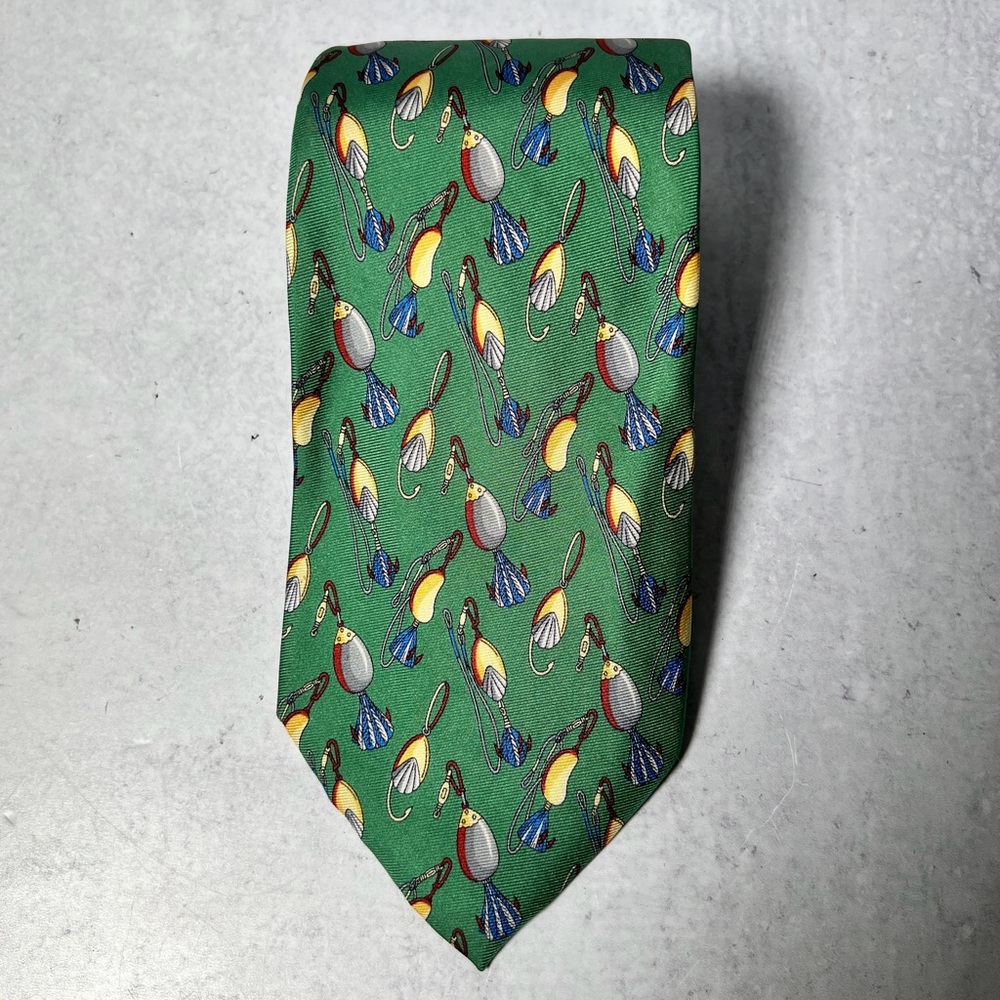Gucci (1990’s) silk tie -green